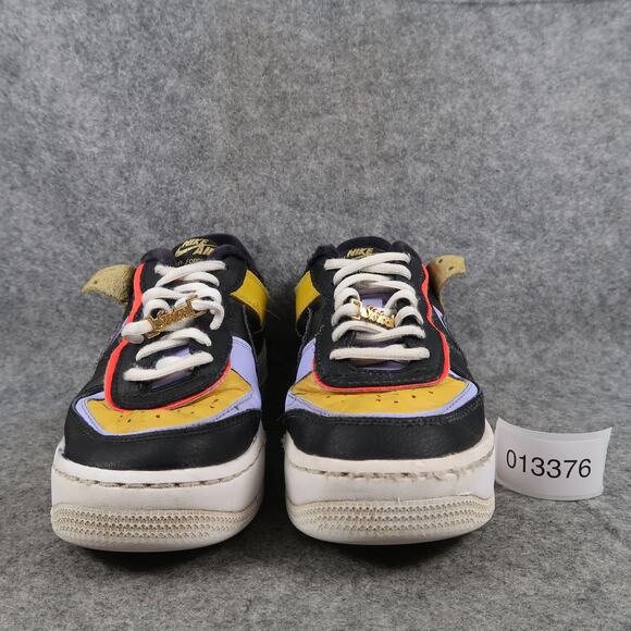 Nike Shoes Womens 5 Casual Sneakers AF1 Air Force 1 Shadow Dark Sulfur Trainers - Picture 2 of 14